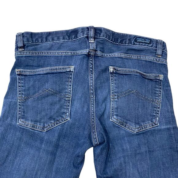 Patagonia Jeans Women's 27 Medium Wash Blue Denim Cotton Starching Skinny - Picture 7 of 7